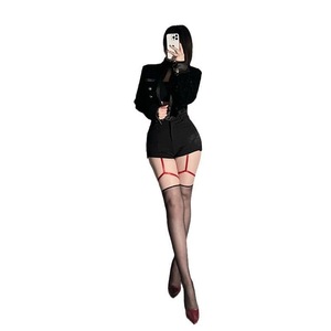 Women Ultra Thin 0D Transparent Solid Color Suspender Over The Knee Stockings Body Shaping Nightclub Club Wear - Product Image 5