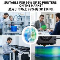 Filament d'impression 3D en PETG arc-en-ciel 1,75 mm 1 kg, tiges en plastique, température d'impression 240°C pour des créations originales