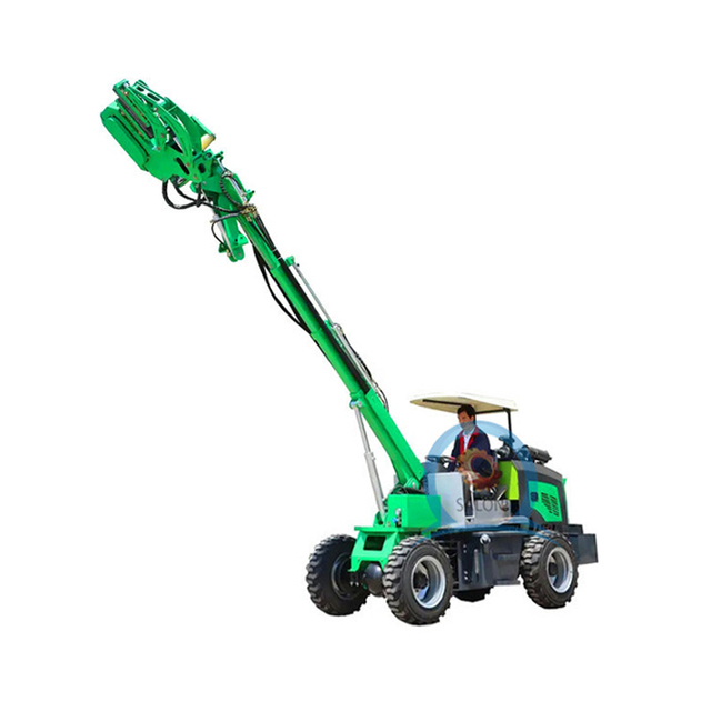 High Efficiency Self-Propelled Almond Olive Tree Shaker Harvester Machine 37kW Electric Engine Bearing Core Components Home Use
