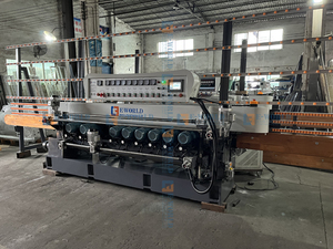 Máquina de Pulir Vidrio E-WORLD, para Bordes de Acero y Vidrio, de 3-25 mm de Espesor, Control PLC, Alta Precisión, 380V, Fácil de Operar - Product Image 5