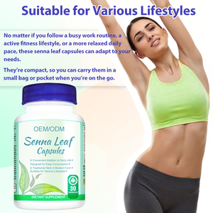 Suplemen Diet Kapsul Kebugaran Bermanfaat untuk Bentuk Tubuh Kapsul Daun <span class=keywords><strong>Senna</strong></span> - Product Image 3