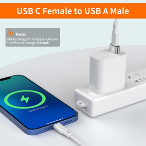 อะแดปเตอร์ USB C ตัวเมีย เป็น USB ตัวผู้ สายแปลง Type C เป็น USB A สำหรับชาร์จ ใช้งานร่วมกับ iPhone 11 12 13 14 15 Plus Pro Max - Product Image 4