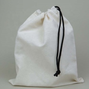 Logo personnalisé imprimé recyclé brosse toile coton sac à poussière pour bijoux Antique cordon Bracelet emballage pochette à bijoux - Product Image 2