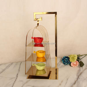 Dessert Server Stand Bird Cage a forma di Cupcake Muffin espositore <span class=keywords><strong>per</strong></span> frutta Snack antipasto <span class=keywords><strong>per</strong></span> banchetti festa di compleanno di nozze - Product Image 4