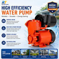 Pompa Booster Air Listrik Self-Priming Baja untuk Penggunaan Rumah Tangga 220V/50Hz Motor Aluminium Ukuran Dapat Disesuaikan