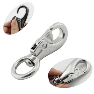 Nhà Máy Giá Lớn vật nuôi Dây Xích Carabiner kim loại vòng chìa khóa chất lượng cao 25*100 mét A2/A4 thép không gỉ xoay Bull <span class=keywords><strong>Snap</strong></span> móc - Product Image 3