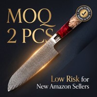 Couteau de cuisine professionnel Santoku ambidextre en acier Damas et résine, style Viking, pour viande et légumes, Kiritsuke
