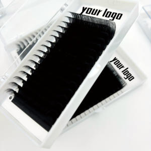 <span class=keywords><strong>Cils</strong></span> de volume russes individuels en gros <span class=keywords><strong>Cils</strong></span> classiques Velours 0.03 Extensions de <span class=keywords><strong>cils</strong></span> Noir mat foncé Logo personnalisé - Product Image 3