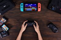 Control Inalámbrico 8Bitdo M30 BT para Switch, Windows y Android, Diseño de 6 Botones para Juegos Clásicos de SEGA (Blanco)