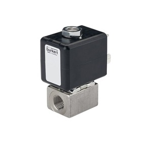 Vanne solénoïde Burkert 1/4 pouce à action directe pour le contrôle des fluides - Product Image 1