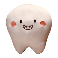 Vente en gros : Peluche dentaire douce, décoration sur le thème du dentiste, cadeau créatif pour événements pour enfants, coussin d'hygiène bucco-dentaire, promotion
