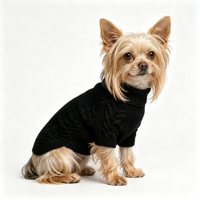 Pull en tricot torsadé à col roulé pour chien, pull doux et chaud pour animaux de compagnie, vêtements d'hiver pour chiots de petite taille, Yorkie, Chihuahua
