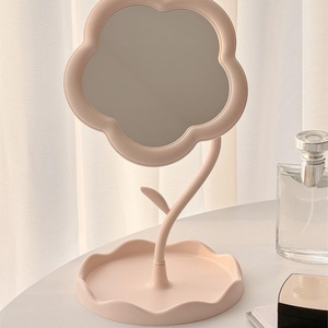 <span class=keywords><strong>Espejo</strong></span> de Maquillaje Personalizado con Luz de Girasol 1x, Organizador Cosmético Portátil para Dormitorio de Niñas, Viajes, Escritorio, Incluye - Product Image 4