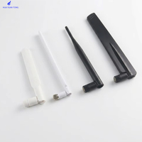 Antenne WiFi double bande 2,4 GHz 5,8 GHz pliable en caoutchouc, connecteur N femelle, gain 8 dBi, 600-6000 MHz, pour routeur et passerelle - Vente en gros usine HYT