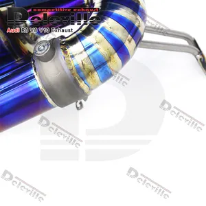 Racing Car Exhaust System For Audi R8 V10 5.2L 2020-2023 Titanium Alloy Catback Exhaust Muffler Exhaust Pipes