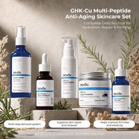 Ensemble de soins de la peau anti-âge multi-peptides GHK-Cu en marque propre, routine en 5 étapes, soin du visage, soin de la peau coréen