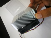 Vente Fabricant : Ventilateur de Refroidissement pour PC Gaming, Bloc de Refroidissement CPU en Aluminium à Roulement Fluide 4 Broches AF-6 pour AM AM2 AM2+ AM3