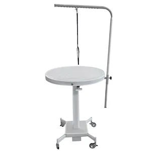 Veterinary animal hospital clinic salon LED light round small pet stroller and grooming table drying