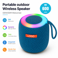 Altavoz con Logotipo Personalizado, Altavoz Inalámbrico Mini con Luz RGB a Prueba de Agua, Regalo Promocional, Obsequio Corporativo