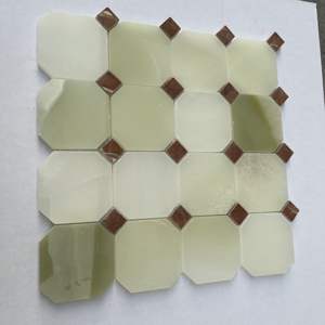 Décoration murale intérieure, projet <span class=keywords><strong>de</strong></span> construction, revêtement <span class=keywords><strong>de</strong></span> sol, mosaïque en marbre et métal découpée au jet d'eau, carrelage antique, mosaïque en marbre, <span class=keywords><strong>pierre</strong></span>, sol - Product Image 6