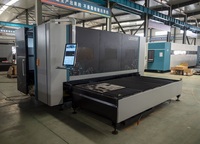 Machine de découpe laser à fibre double table LXSHOW LX3015PM 4 kW avec boîtier de protection pour aluminium, acier inoxydable et acier au carbone