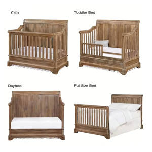Cuna Convertible Multifuncional 3 en 1 de Madera de Pino para Bebés y Niños, para Uso en Hoteles y Escuelas - Product Image 4