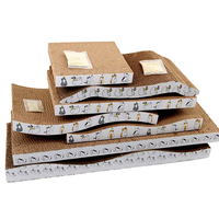 Griffoir pour chat moderne et écologique, design de luxe, en bois et papier, emballé dans un carton, jouet idéal pour chats