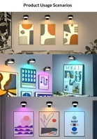 Lámpara de Pared LED con Batería, Montaje Magnético, Control Remoto, Función de Temporizador, Ambiente Festivo, Iluminación para Exhibición de Arte
