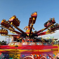 Manège familial en fibre de verre, machine à sauts, manège extérieur, manège fou, parc d'attractions