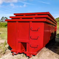 Vente Flash 15-40 verges cubes Logo d'entreprise Machines de traitement des déchets Bennes à ordures en acier et conteneurs roulants de Chine