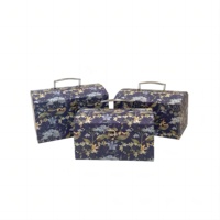 Usine directe nouvelle boîte de pirate rétro 3 pièces valise main boîte-cadeau boîte d'emballage avec valise portable