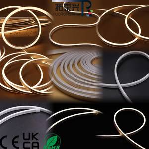 Tira <span class=keywords><strong>de</strong></span> LED <span class=keywords><strong>de</strong></span> Neón para <span class=keywords><strong>Debajo</strong></span> del Gabinete, Luz Lateral Estrecha <span class=keywords><strong>de</strong></span> 4x8mm, 168 LEDs/m Blanco, DC24V 10W IP67, Cortable para Techo <span class=keywords><strong>de</strong></span> Cofre y Decoración del Hogar - Product Image 3