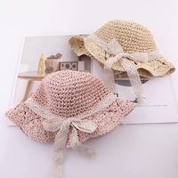 Chapeaux de paille Panama souples faits à la main pour enfants, de haute qualité, pour la plage, la protection solaire estivale, les voyages en plein air – Vente en gros
