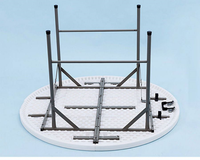 Table Ronde Pliante en Plastique pour Événements, Mariages, Tables à Manger Rondes en Plastique, Vente Chaude, 5 pieds, 6 pieds, 8 pieds
