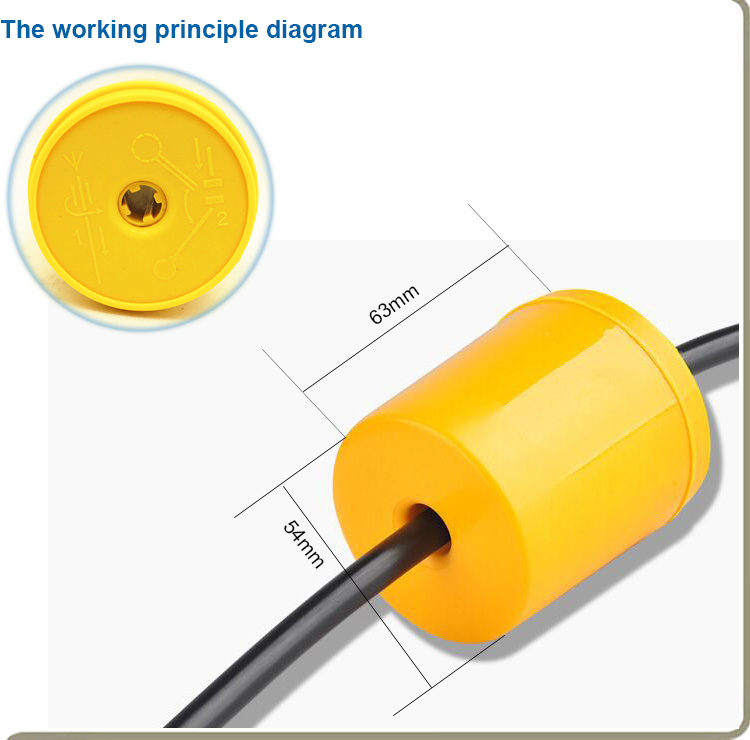 HONGSHUO round square water tank pump level controller M15-2 220V 16(8)A MINI water level float switch