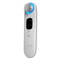 Nhà EMS Nóng Và Lạnh Làm Sạch Sâu Khuôn Mặt Vẻ Đẹp Thiết Bị Nâng Làm Săn Chắc Chăm Sóc Mắt Chống Nhăn Siêu Âm RF Mặt Massager