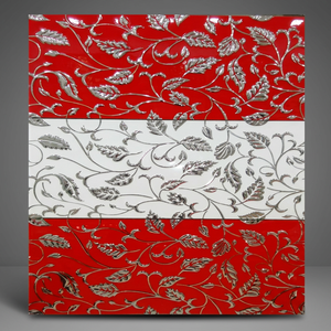 Carreaux muraux décoratifs en céramique numérique émaillée brillante de luxe, or et argent, 30x60cm, pour intérieurs modernes - Product Image 2