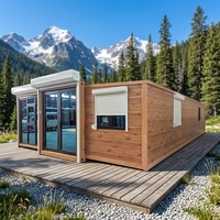 Maison conteneur extensible de haute qualité, portable et pliable, préfabriquée pour usage résidentiel, design moderne, chambre et entrée