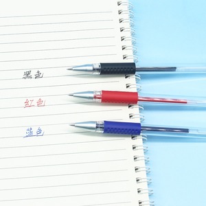 Stylo neutre pour l'école et le bureau, fournitures de papeterie, pointe bille 0,5 mm, encre bleue, noire, rouge, stylo gel tricolore, vente en gros - Product Image 3