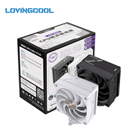 Ventilateur PWM haute performance Lovingcool AP200 120 mm, 4 caloducs en cuivre, refroidisseur d'air pour processeur à tour unique avec radiateur de 39 mm, TDP 200 W