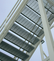 Modernes Design Außen-Treppe aus Verzinktem Stahl mit Feuerbeständiger Konstruktion, Schraubmontage und 5-Jahres-Garantie für Villennutzung