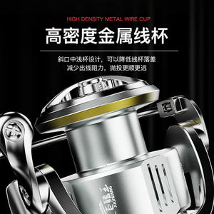 Moulinet de pêche spinning Zjm6j78sera, bobine entièrement métallique, moulinet de pêche à la ligne, moulinet de pêche en mer pour droitier - Product Image 4