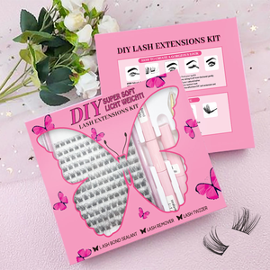 Kit di Ciglia a Ciuffi JOMAY 8-18mm, Etichetta Privata, 100D 200D, Ciuffi di Ciglia Nere Voluminose, Curva <span class=keywords><strong>D</strong></span>, Kit per Extension Ciglia Fai-da-Te - Product Image 4