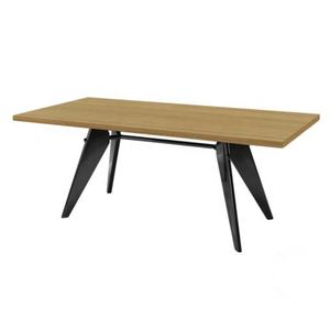 โต๊ะรับประทานอาหารขนาดใหญ่ไม้เนื้อแข็งวินเทจโต๊ะห้องรับประทานอาหาร - Product Image 5