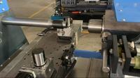 Machine de tournage CNC à double roue pour cônes d'admission de ventilateur, en acier inoxydable, automatique, haute précision, 380V 30kW