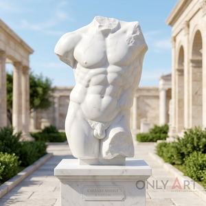 Busto de Piedra Clásico Hecho en China, Escultura de Torso en Venta, Soloart - Product Image 1