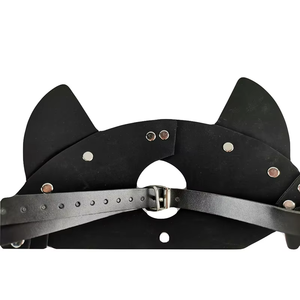 Juegos para adultos, juguetes, venta al por mayor, conjunto de máscara de cuero PU para los ojos, BDSM, <span class=keywords><strong>juego</strong></span> de rol, máscara sexual, equipo de Bondage para parejas - Product Image 3