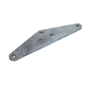 Placa de Conexión Triangular Tipo L, Acero al Carbono Galvanizado en Caliente, Accesorio de Conexión para Línea de 10kV, Conexión de Doble Hilo - Product Image 1