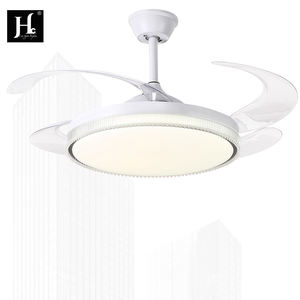 Ventilateurs de plafond intérieurs à moteur en cuivre de 42 pouces à faible bruit avec éclairage LED, télécommande rétractable pour la maison, le salon, la salle à manger, la chambre à coucher - Product Image 5