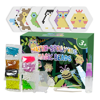 Fusible Perles Ensemble De 8 Couleurs 3 pièces de 6 motifs Portable Mini Crochets Livret Pour Enfants